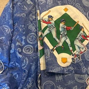 Vintage 1990s baseball flat, fitted sheets